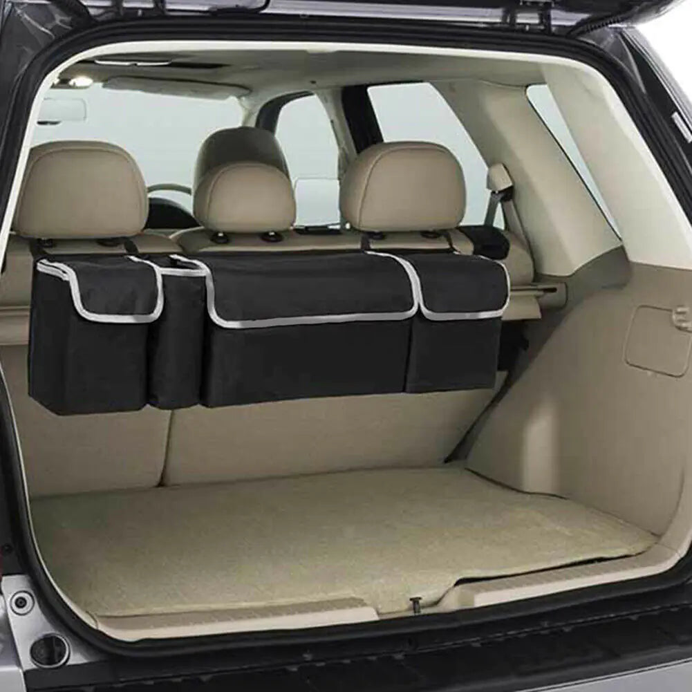 Large Capacity Car Trunk Storage Box with 4 Pockets